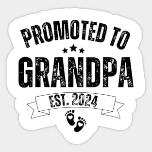 Pregnancy Announcement Gifts for Grandparents, Promoted to Grandma & Grandpa Sticker